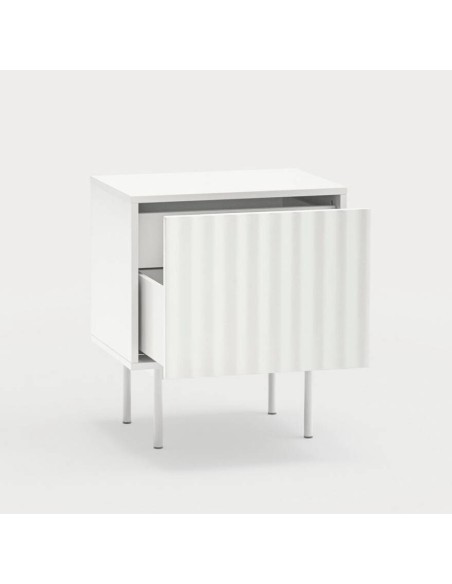 Mesa de cabeceira TEULAT SIERRA 48x35 lacado BRANCO