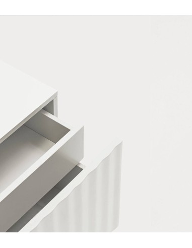 TEULAT MESITA de noche SIERRA 48x35, lacado BLANCO