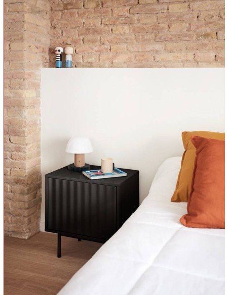 TEULAT MESITA de noche SIERRA 48x35, lacado negro