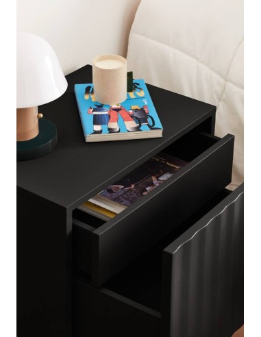 TEULAT MESITA de noche SIERRA 48x35, lacado negro