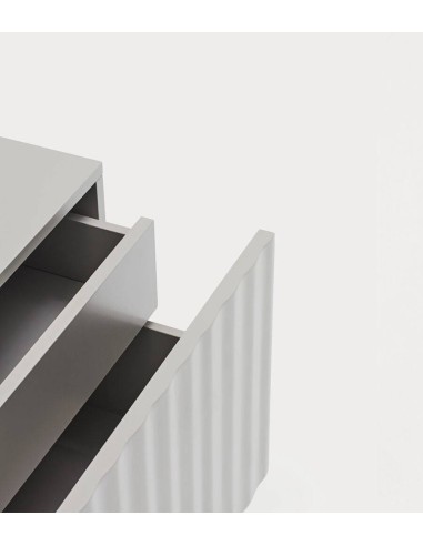 Mesa de cabeceira TEULAT SIERRA 48x35 lacado CINZA