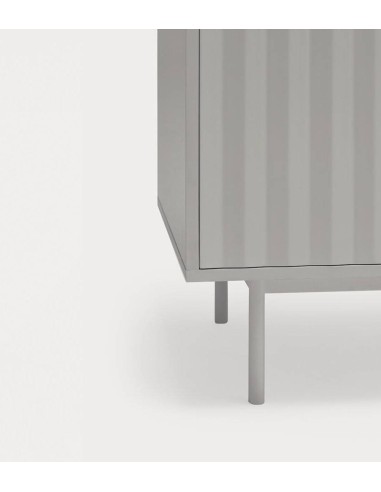 Mesa de cabeceira TEULAT SIERRA 48x35 lacado CINZA