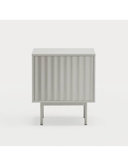 Mesa de cabeceira TEULAT SIERRA 48x35 lacado CINZA