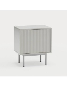 Mesa de cabeceira TEULAT SIERRA 48x35 lacado CINZA