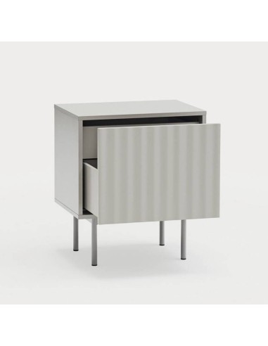 Mesa de cabeceira TEULAT SIERRA 48x35 lacado CINZA