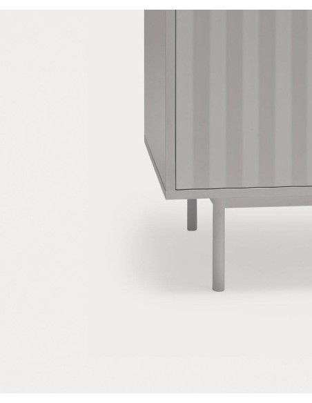 TEULAT gabinete TV SIERRA 180x40, minimalista lacado a cinza.