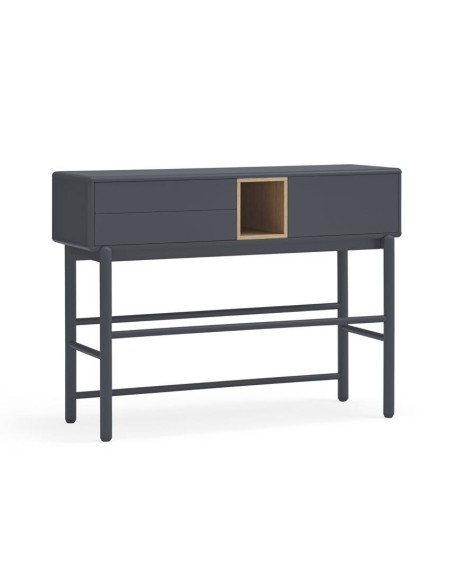 TEULAT Consola de diseño CORVO 120x35, GRIS ANTRACITA