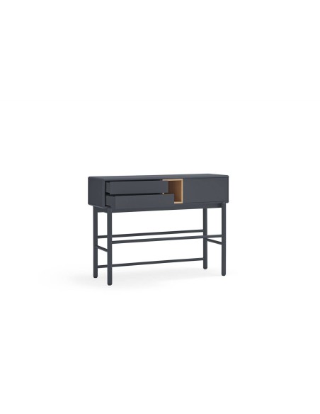 TEULAT Consola de diseño CORVO 120x35, GRIS ANTRACITA