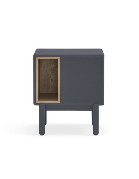 Mesa de cabeceira TEULAT CORVO 48x35, cinza ANTRACITE