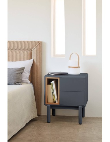 Mesa de cabeceira TEULAT CORVO 48x35, cinza...