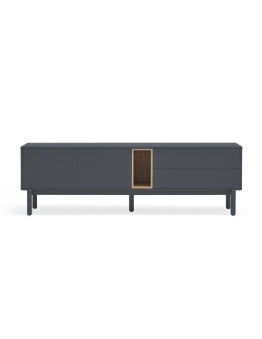 TEULAT MUEBLE TV CORVO 180x40, GRIS ANTRACITA