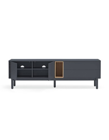 MESA DE TV TEULAT CORVO 180x40, COR CINZA...