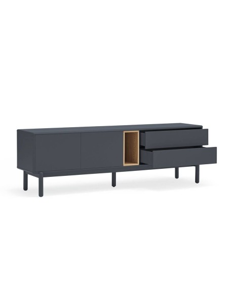 TEULAT MUEBLE TV CORVO 180x40, GRIS ANTRACITA