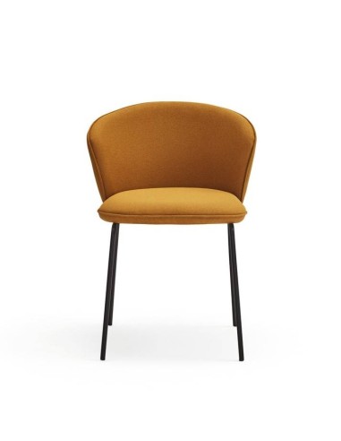TEULAT SILLA de diseño ADD, tela MOSTAZA, metal...