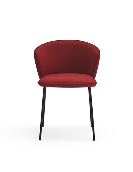 TEULAT SILLA de diseño ADD, tela CALDERA, metal negro