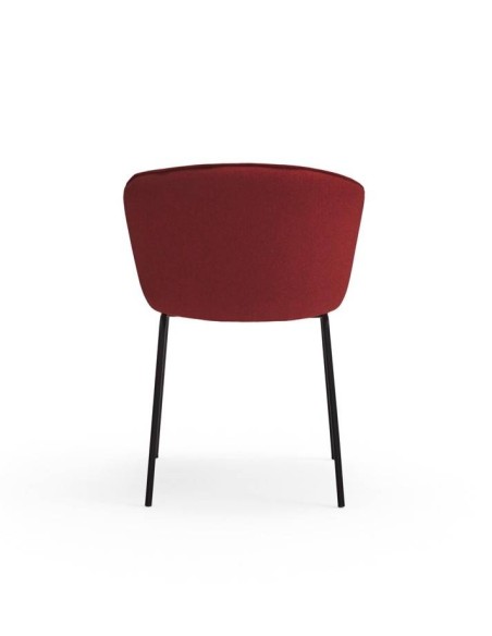 TEULAT SILLA de diseño ADD, tela CALDERA, metal negro