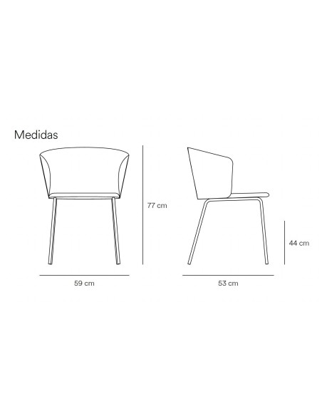 TEULAT ADD design CADEIRA, PU PRETO, metal preto