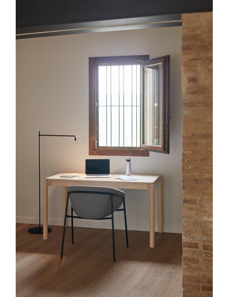 TEULAT mesa secretária minimalista ATLAS 136x68, NATURAL CLARO