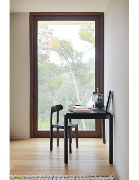 TEULAT mesa secretária minimalista ATLAS 136x68, PRETO