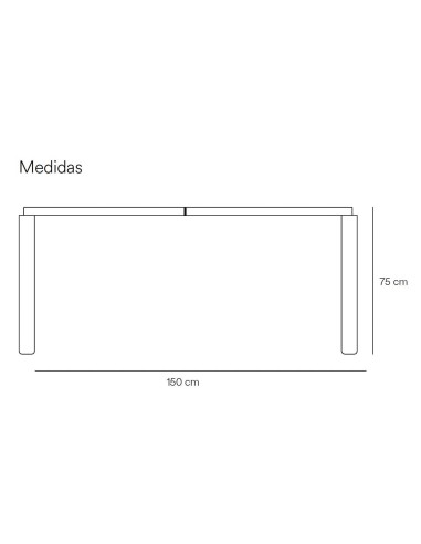 TEULAT Mesa extensible minimalista ATLAS...