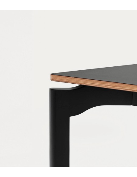 TEULAT NICOLA MESA minimalista 140 x 80, contraplacado FAIA PRETO