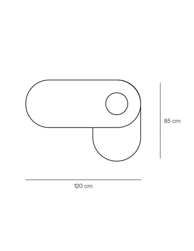 TEULAT Mesa ninho CENTRO NORI 120 x 95, MDF...