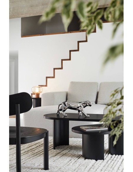 TEULAT MESA nido de CENTRO NORI 120 x 95, MDF fresno NEGRO