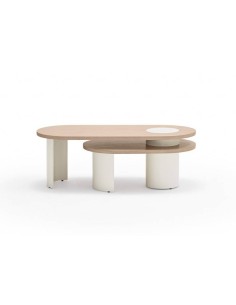 TEULAT Mesa ninho CENTRO NORI 120 x 95, MDF natural claro...