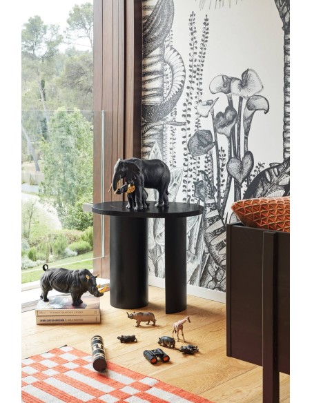 TEULAT MESA MESA RINCON NORI 60 x 45, MDF fresno NEGRO