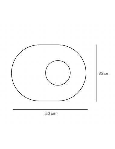 TEULAT mesa de canto NORI 60 x 45, MDF NATURAL...