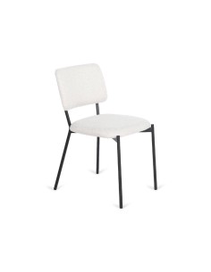 SILLA COMEDOR minimalista Cabriel, TELA BEIGE CLARO,...
