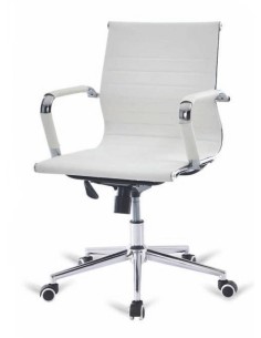 Silla De Escritorio Carlos, Respaldo Medio, Simil Piel 2