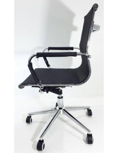 Silla de escritorio Carlos Mesh, rejilla, respaldo medio