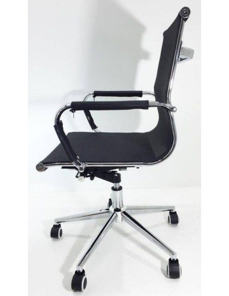 Silla de escritorio Carlos Mesh, rejilla, respaldo medio