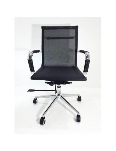 Silla de escritorio Carlos Mesh, rejilla, respaldo medio