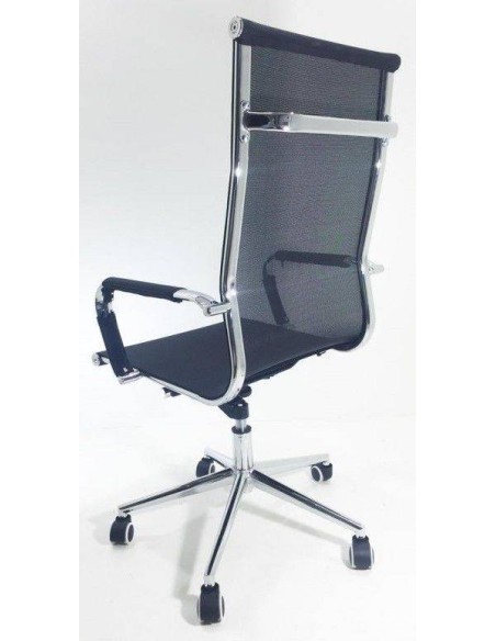 Silla de escritorio Carlos Mesh, rejilla, respaldo medio
