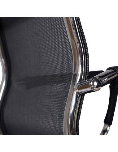 Silla De Escritorio Carlos Mesh, Rejilla, Respaldo Medio