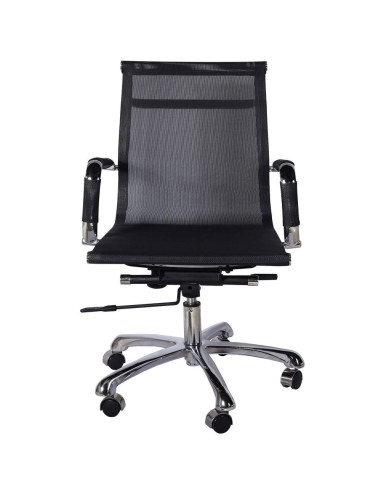 Silla De Escritorio Carlos Mesh, Rejilla, Respaldo Medio