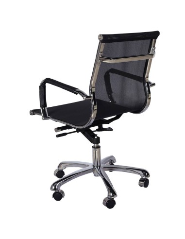 Silla De Escritorio Carlos Mesh, Rejilla, Respaldo Medio