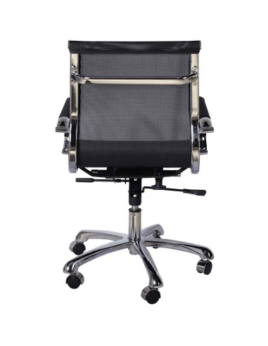 Silla De Escritorio Carlos Mesh, Rejilla, Respaldo Medio