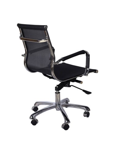 Silla De Escritorio Carlos Mesh, Rejilla, Respaldo Medio