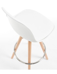 Lars Taburete de diseño, Madera, polipropileno 2