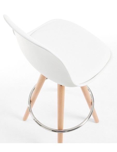 Lars Taburete de diseño, Madera, polipropileno