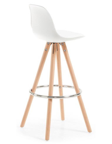 Lars Taburete de diseño, Madera, polipropileno