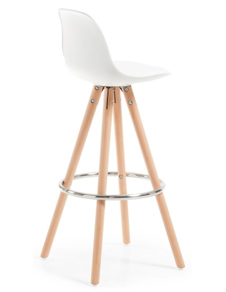 Lars Taburete de diseño, Madera, polipropileno