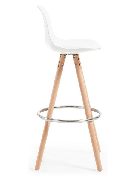 Lars Taburete de diseño, Madera, polipropileno