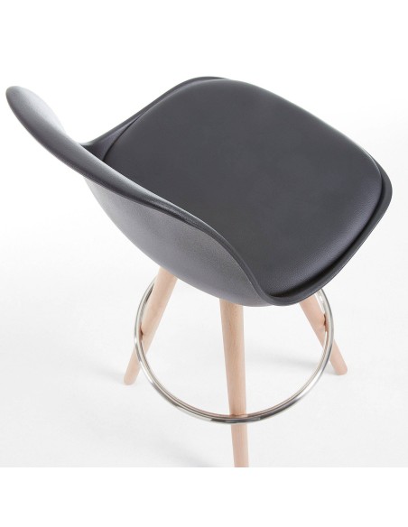 Lars Taburete de diseño, Madera, polipropileno