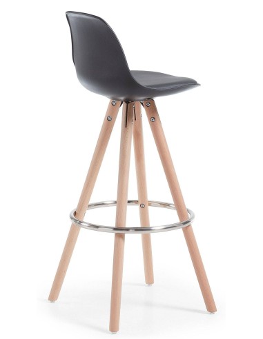 Lars Taburete de diseño, Madera, polipropileno