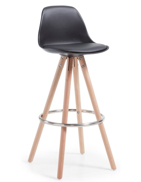 Lars Taburete de diseño, Madera, polipropileno