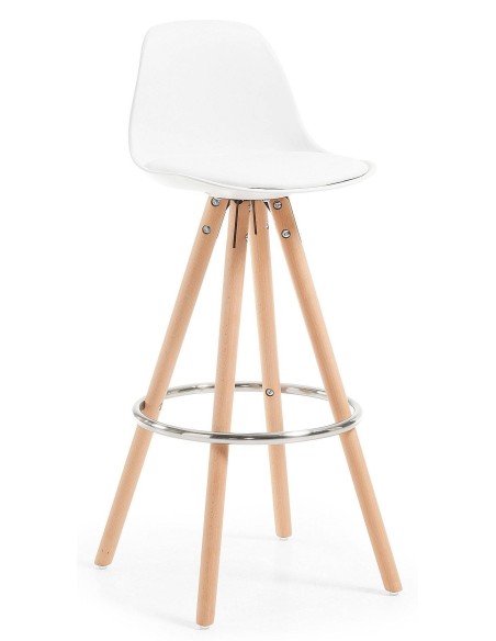 Lars Taburete de diseño, Madera, polipropileno